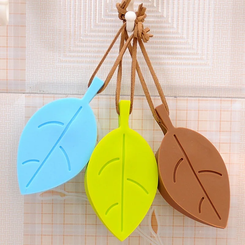 1 шт. симпатичный мультяшный силиконовый держатель для двери в виде листьев