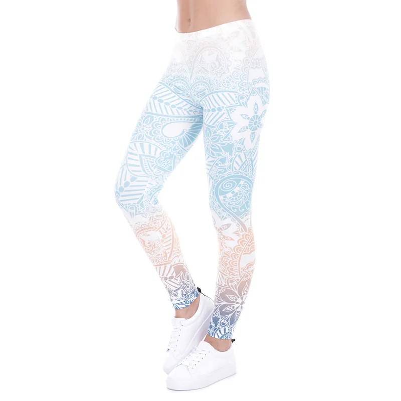Fashion Mandala Yoga Pants Digital Print Capris Milk Silk Leggings Sweatpants Women Pants for Women Joggers Women