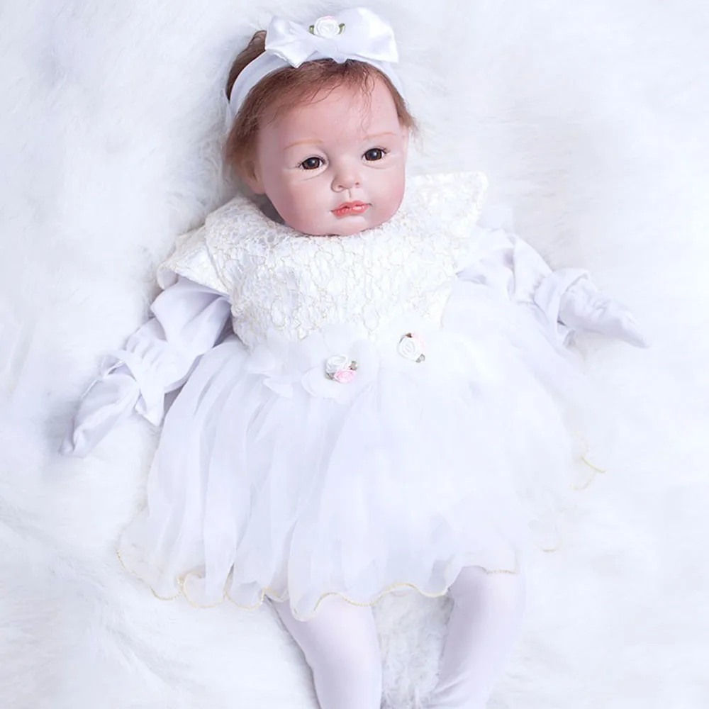 Кукла реборн мягкая виниловая силиконовая 22 дюйма 55 см | Игрушки и хобби