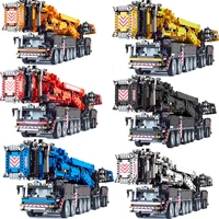 diy high tech engineering vehicle rc liebherr crane lifting trucks model building blocks educational toys for children xmas gift
