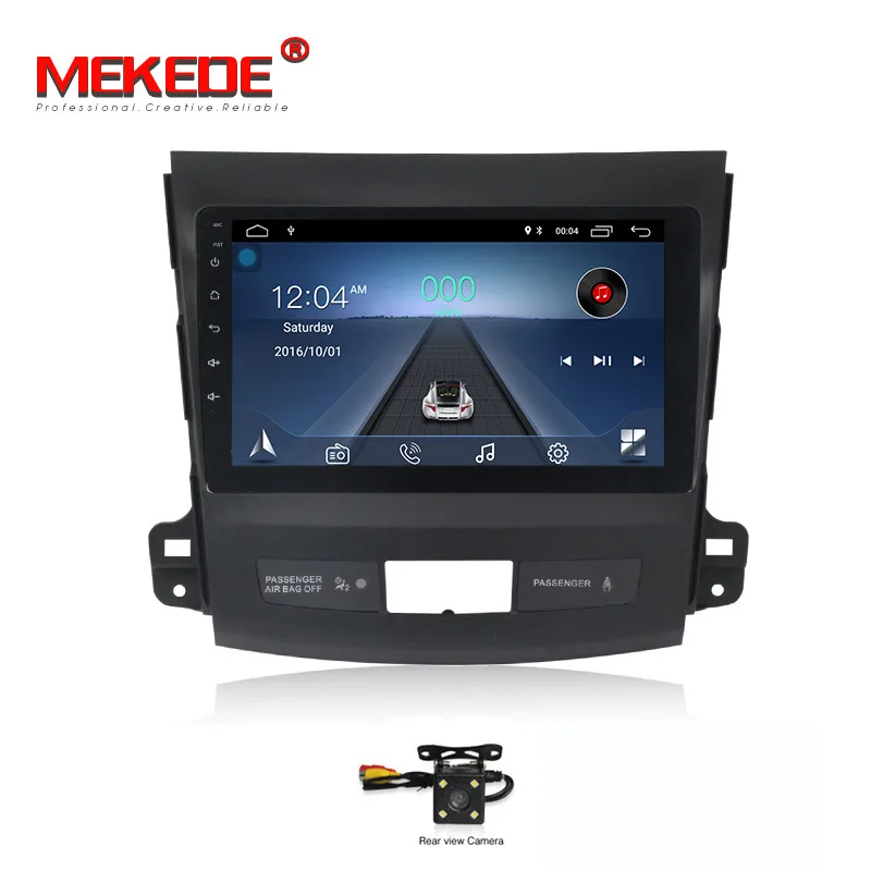 add camera MEKEDE Автомобильная магнитола dvd мультимедиа " Android 8,1 для Mitsubishi Outlander 2006- peugeot 4007/Citroen C-Cross gps навигация - Цвет: add camera
