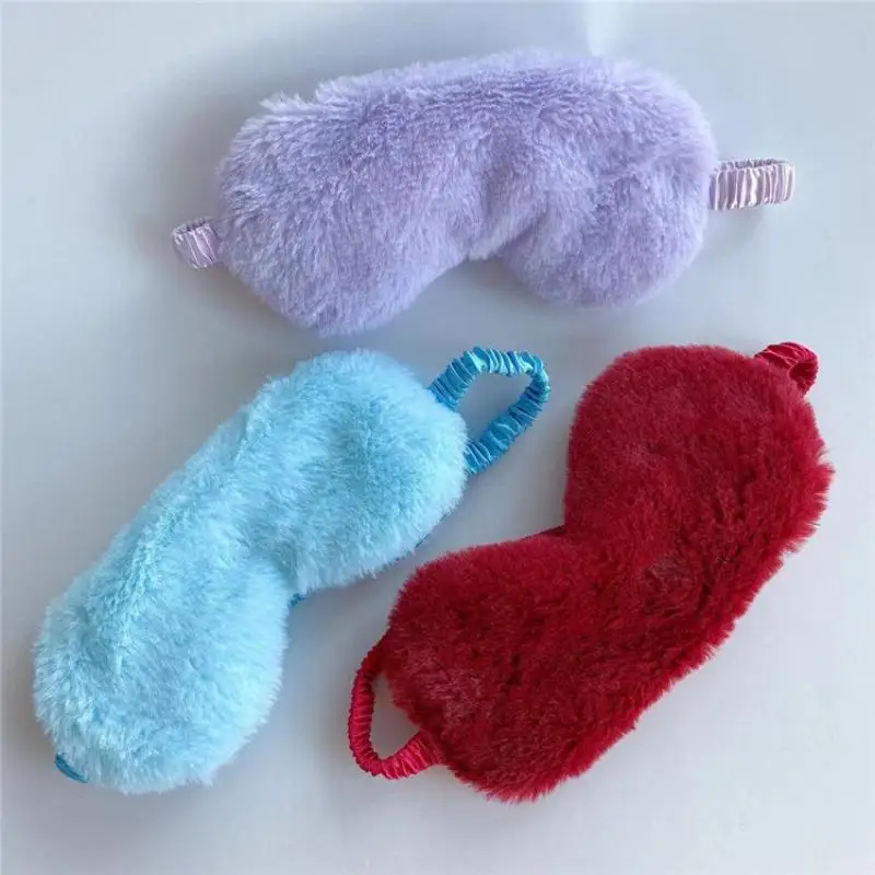 1 шт. мультяшная плюшевая маска для сна удобная помогающая спящим глазам