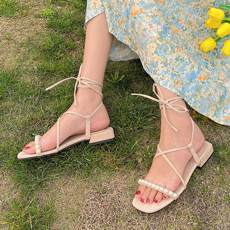 

Clear Heels All-Match Comfort Shoes for Women Med Black Platform Sandals 2021 Summer Suit Female Beige Open Toe Buckle Strap Med