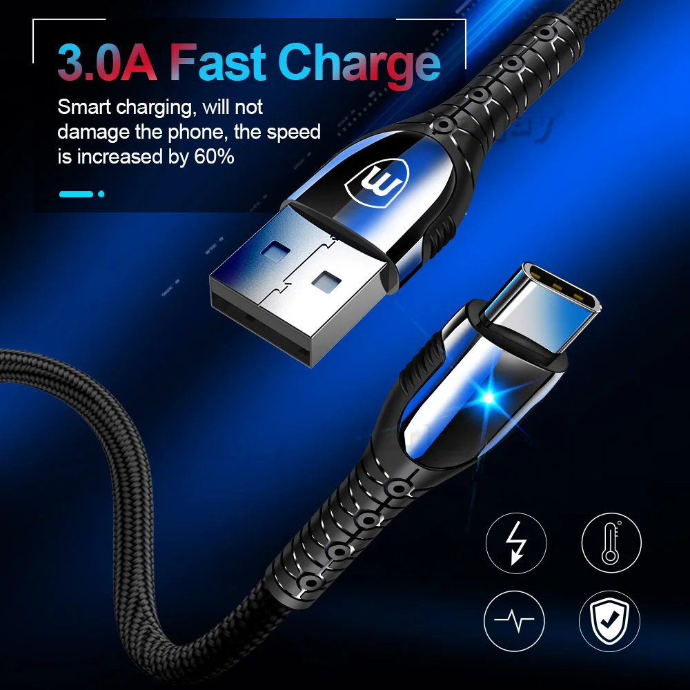 Кабель Marjay USB Type C для Samsung S8 S9 S10 A50 A70 3A быстрая зарядка Xiaomi Redmi Note 7 мобильный