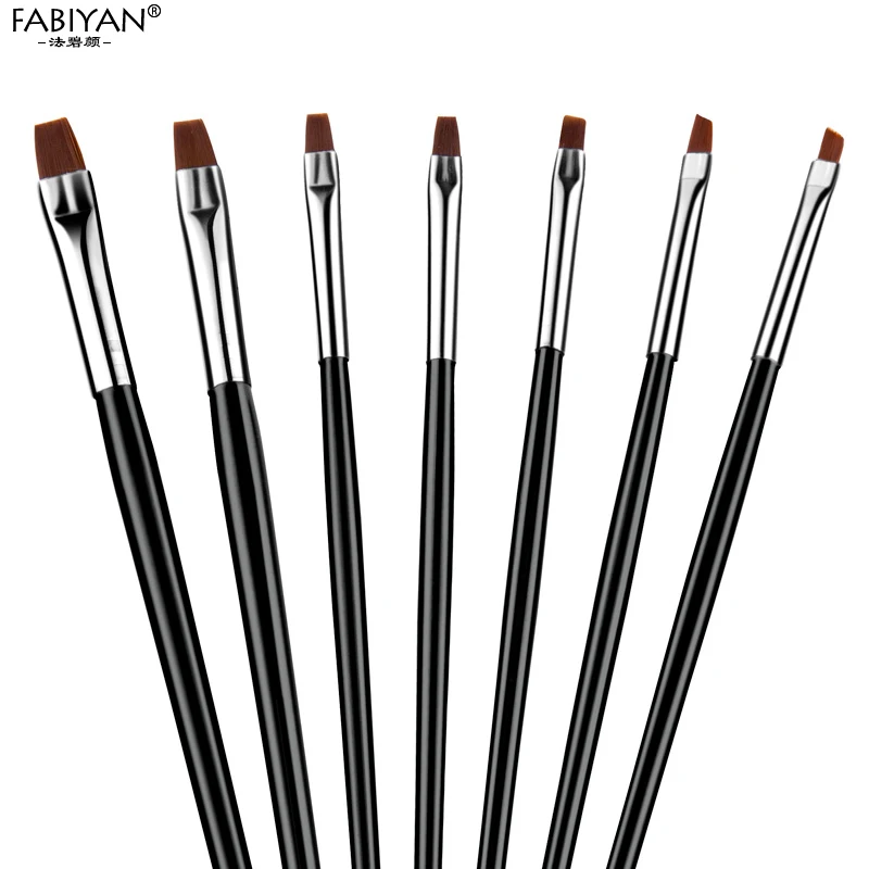 7 шт./набор кисточки для маникюра создания гель лака|Кисти ногтей| |