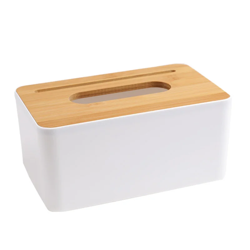 

Bamboo Tissue Paper Boxes Boxen Napkin Holder Plastic Tissue Box Cover Boite a Mouchoir Car Tissue Holder Caixas De Tecido