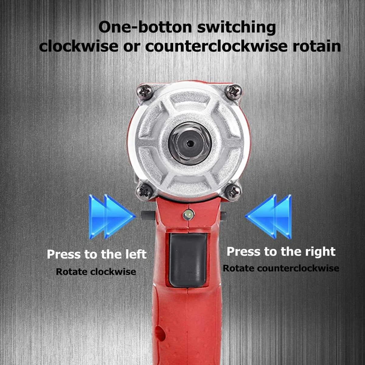 

Electric Impact Wrench 13800mAh 108VF Cordless Electric Wrench 320Nm Torque with 2 Rechargeable Lithium-Ion Battery Power Tool