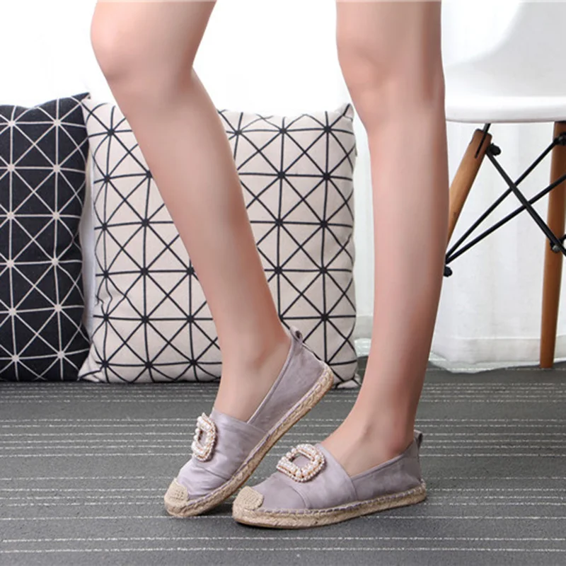 Женские лоферы Обувь в рыбацком стиле Женская обувь на плоской подошве с
