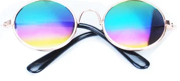 Multicolor Модные Разноцветные очки для домашних животных, кошек, собак, защитные очки, солнцезащитные очки для домашних животных, украшение на год, Рождество - Цвет: Multicolor