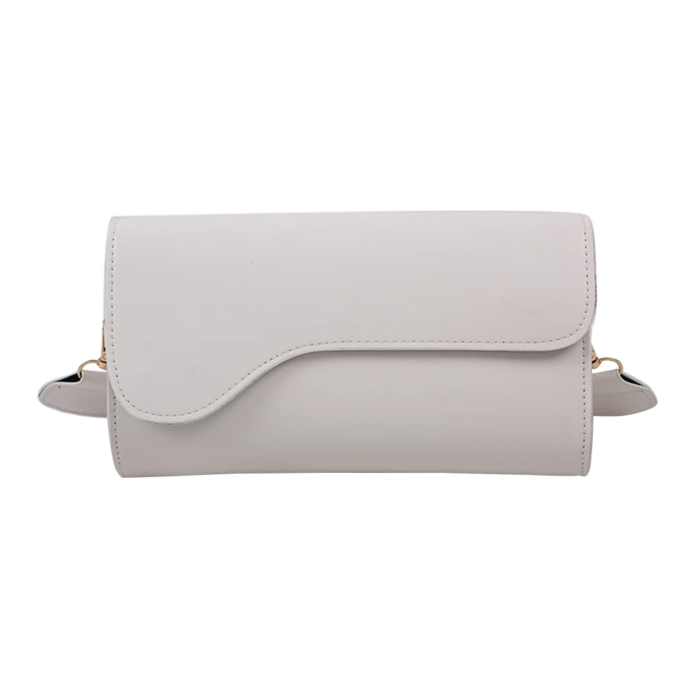 

Popular Simple Female Daily Bag Fashion Solid Color Women Handbag Woven Shoulder Strap Female Underarm Purse