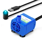 USB-интерфейс, уникальный дизайн, Синий Насос со светодиодной сисветильник кой для домашних животных, автоматический насос для кошек и цветов