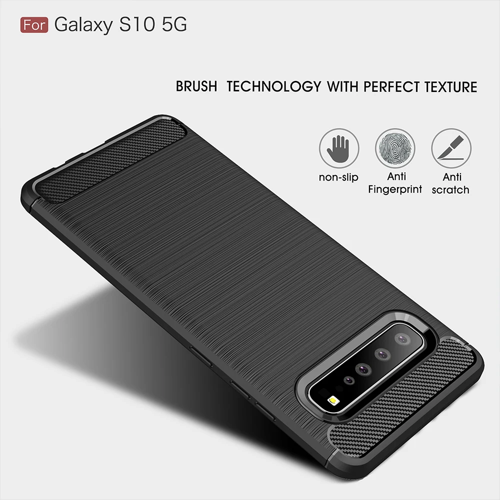 Роскошный чехол для Samsung Galaxy M10 M20 S10 Lite Note 10 Pro A10E A20E A70 A30 A50 телефона из углеродного