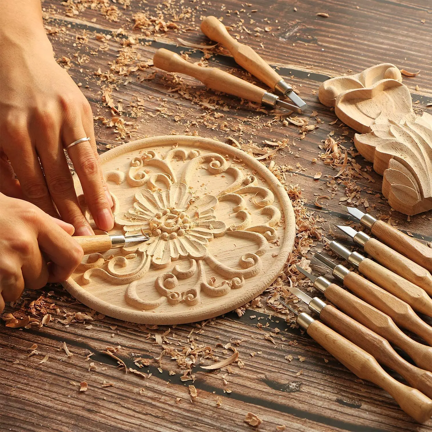 DIY резьба по дереву долотом набор инструментов для резьбы ручных основной