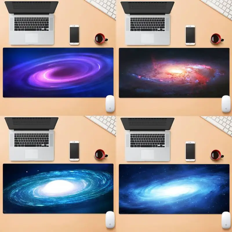 

Красивый коврик для клавиатуры с загадочной галактикой, резиновый коврик для мыши, Настольный коврик, большой ноутбук XL, Нескользящий Резин...