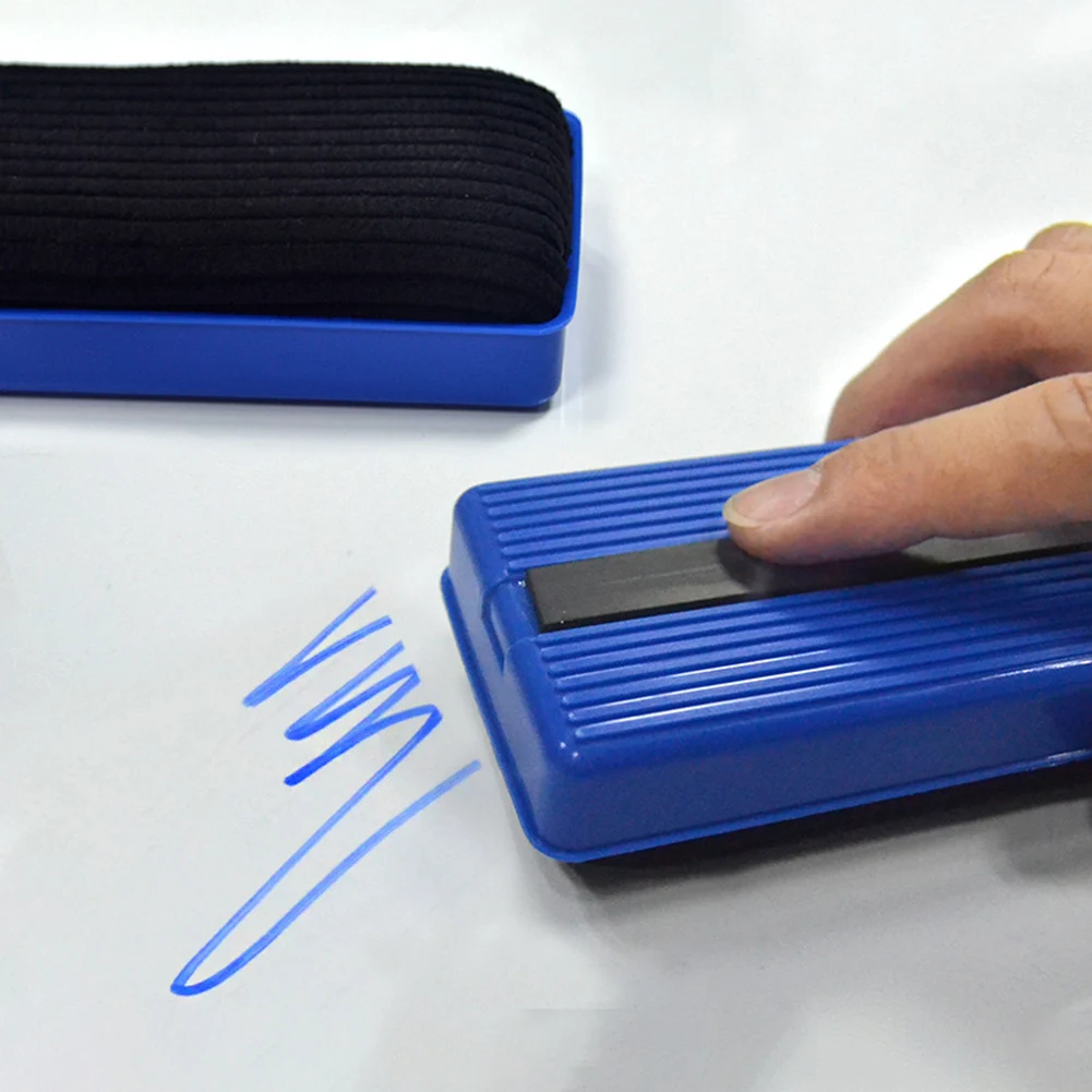 

1PCS Mini Magnetic Whiteboard Eraser Dry Erase Board Dry Wipe Marker Cleaner Chalk Blackboard Wiper School Office Reliable