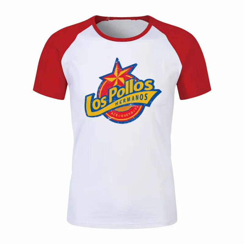 Мужская модная футболка LOS POLLOS футболка с надписью Hermanos Chicken Brothers повседневные футболки с короткими рукавами хипстерская уличная одежда топы - Цвет: P1754C-red