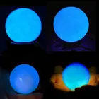 Синий светящийся кварцевый хрустальный шар 35 мм