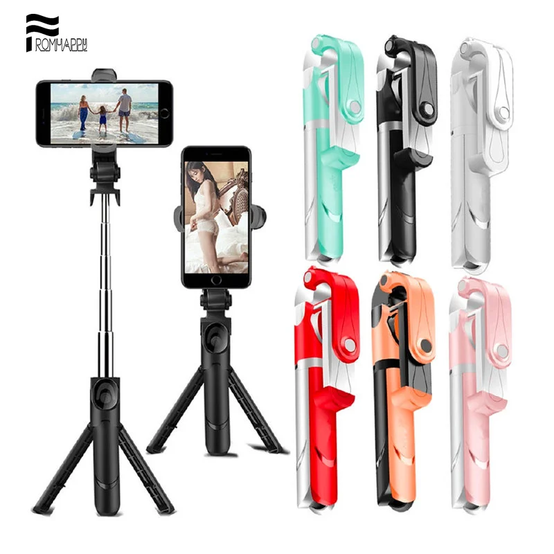 

FROMHAPPY Mini Wireless Bluetooth Selfie Stick Tripod for IPhone Samsung Xiaomi Huawei Phone Smartphone Tripod Remote Control
