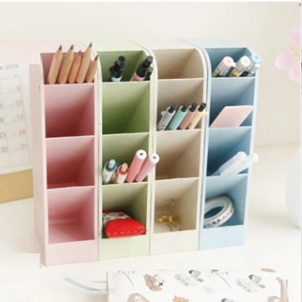 Многофункциональная настольная четыре коробки свежего офисного контейнера для