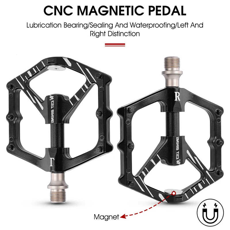 Велосипедные педали WEST BIKING 9/16 дюйма 3 герметичных подшипника плоские