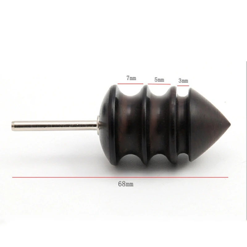 

1pc Leather Tool Edge Electric Polishing Slicker Flat/Pointed Head Sandalwood Leathers Craft DIY Tools Tip Burnisher