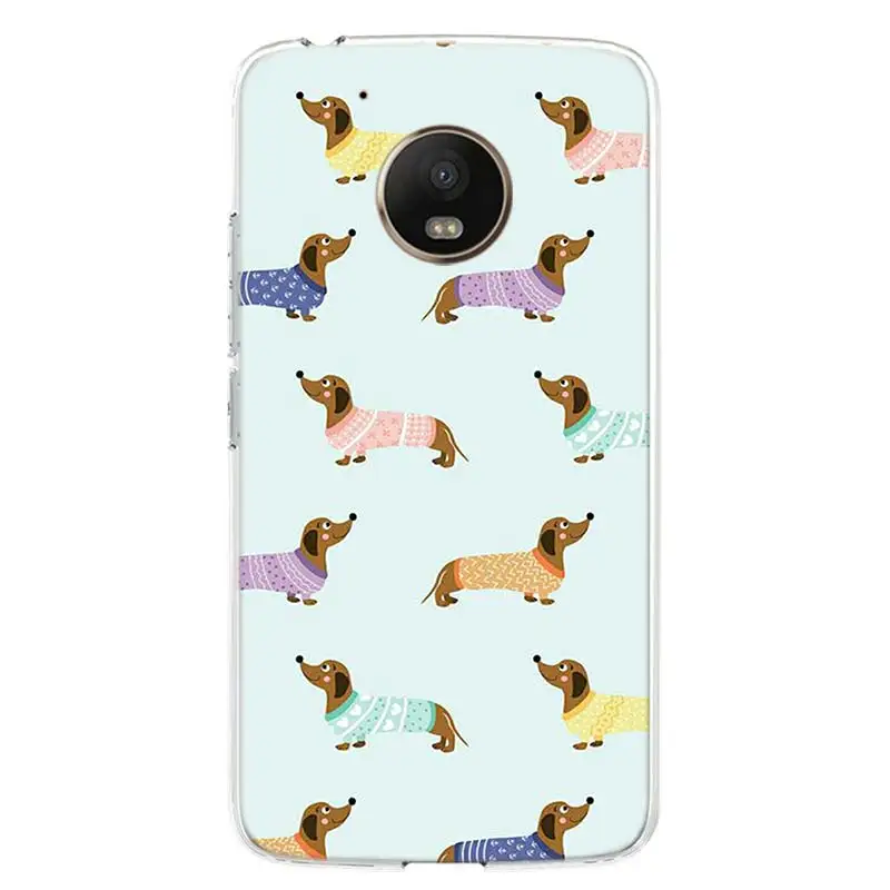 dachshund dog phone case for motorola g9 play g8 plus g30 g7 power capa moto one vision fusion g6 g5 e6 e5 cover shell free global shipping