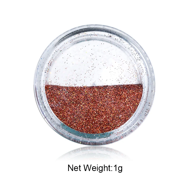 1 коробка Радужный Блестящий Порошок для ногтей блестящий хромовый порошок