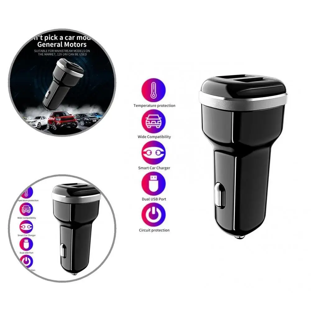 

Wide Application Portable Dual USB Mini Fast Auto Charger for Truck