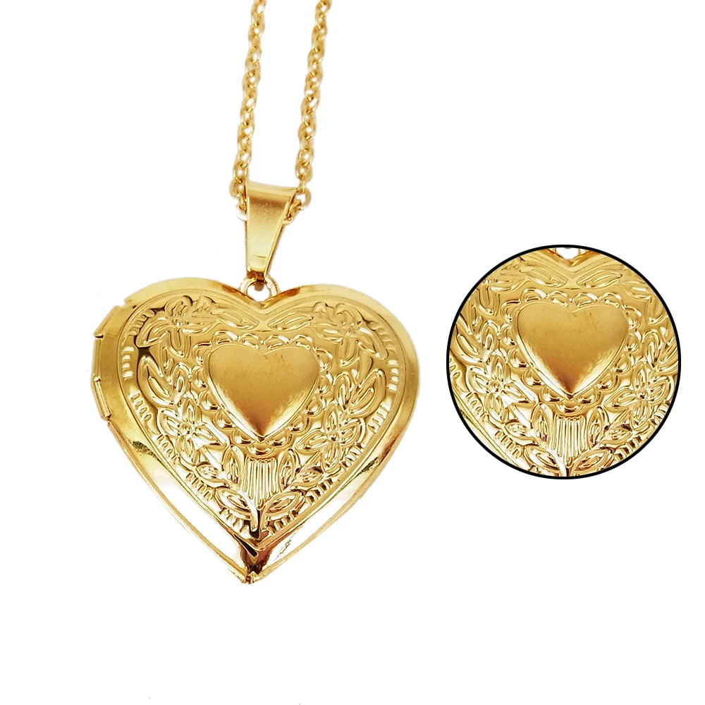 Ожерелье с мини фоторамкой для женщин Очаровательное ожерелье цепочкой