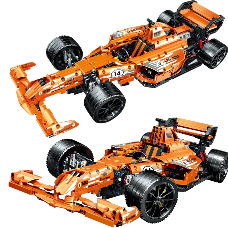 

Qunlong Racing Formula Sports Car Model with Pull Back Function High-tech Children Education Building Blocks Toys Boys Gifts