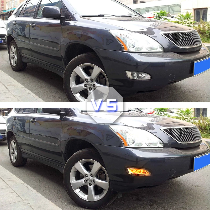 2 шт. Светодиодный дневной светильник для Lexus RX300 RX330 RX350 2003 2009 желтый указатель