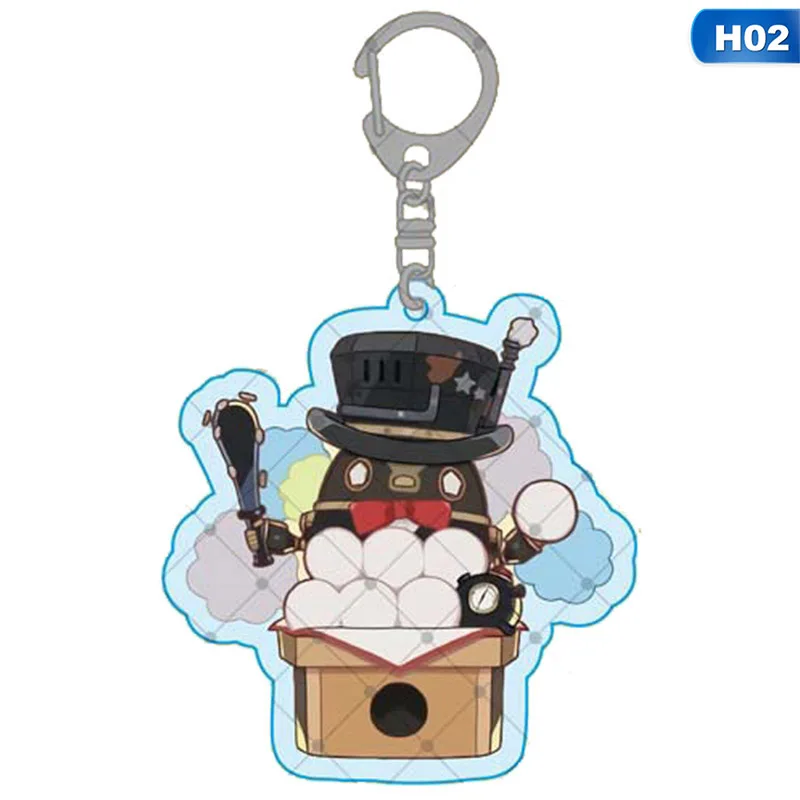 

1PC Punk Identity V Keychain Acrylic Man Key Chain Aesop Carl Women Key Ring Game Pendant Kids Key Holder Jewelry