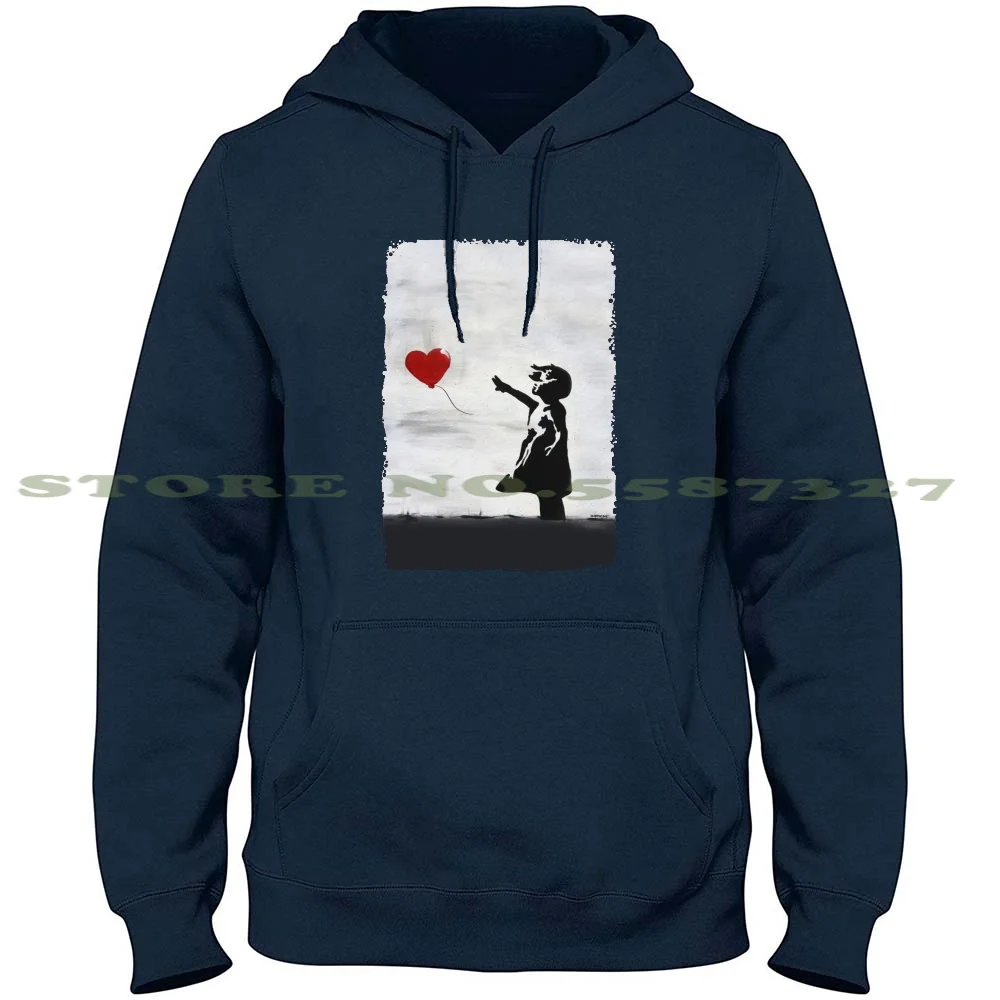 

Banksy Girl With Heart Balloon Graffiti Original Wall Street Art Hd High Quality Online Store Long Sleeve Hoodie Sweatshirt