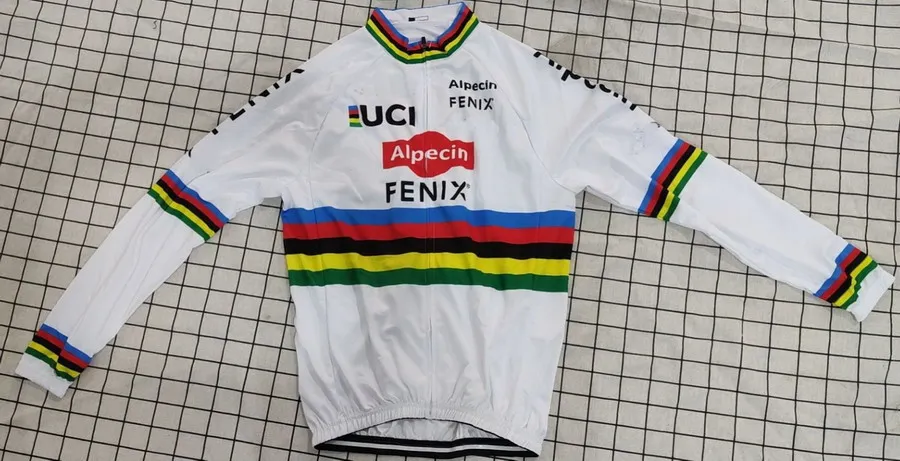 Зимняя флисовая Термоодежда 2020 ALPECIN FENIX PRO TEAM белая только с длинным рукавом