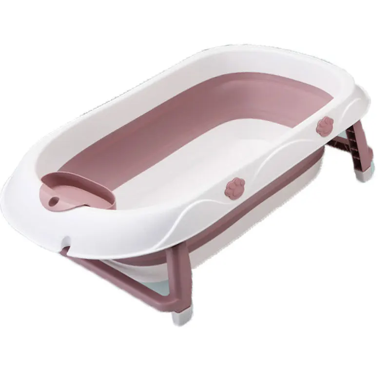 

Ortable Infant Non-Slip Safe Bathtub Baby Shower Tub Baby Bath Tools Folding P Pad Non-Slip Bathtub Mat Newborn Soft Bath Pillow