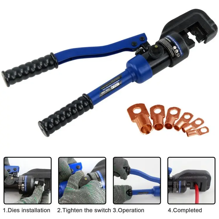 Гидравлический кабельный обжимной инструмент 10-120mm2 Электрический аккумулятор