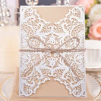 20 pcs hollowing decorative pattern paper wedding invitation card greeting cards