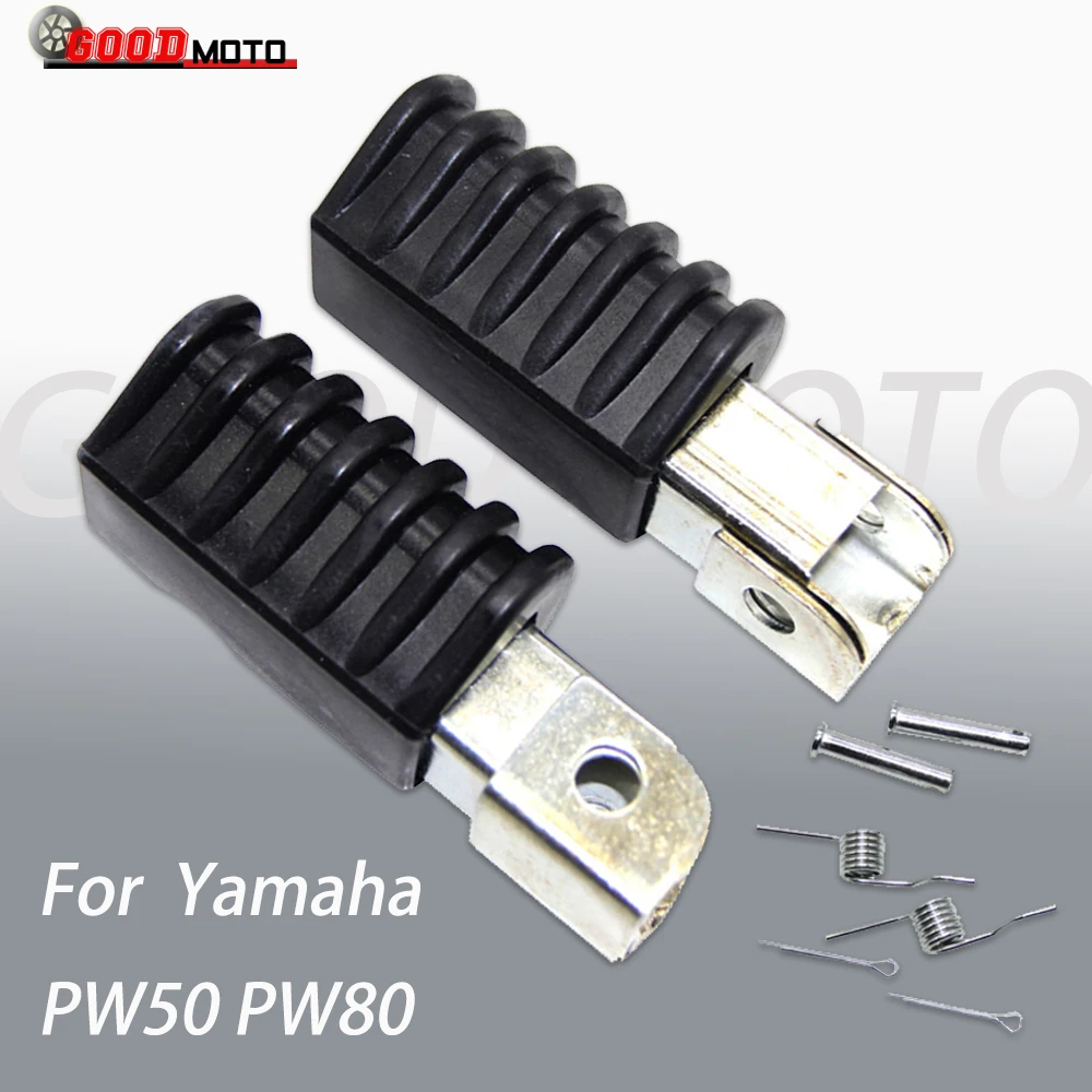 Motorcycle Left Right Footrest Foot Rest Pedal Pegs For Yamaha PW50 PW80 PW 50 80 Dirt Pit Bike Motorbike ATV Quad Motorcross