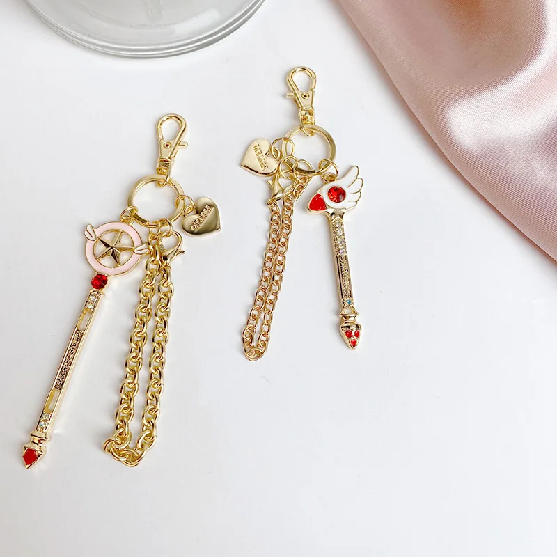 Брелок для ключей SANSUMMER модная цепочка с волшебной картой девочек популярная Sakura