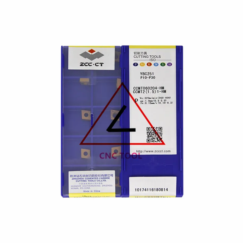 CCMT060204 HM YBC251 10 шт. оригинальный Китай ZCCCT поворотные вставки| |