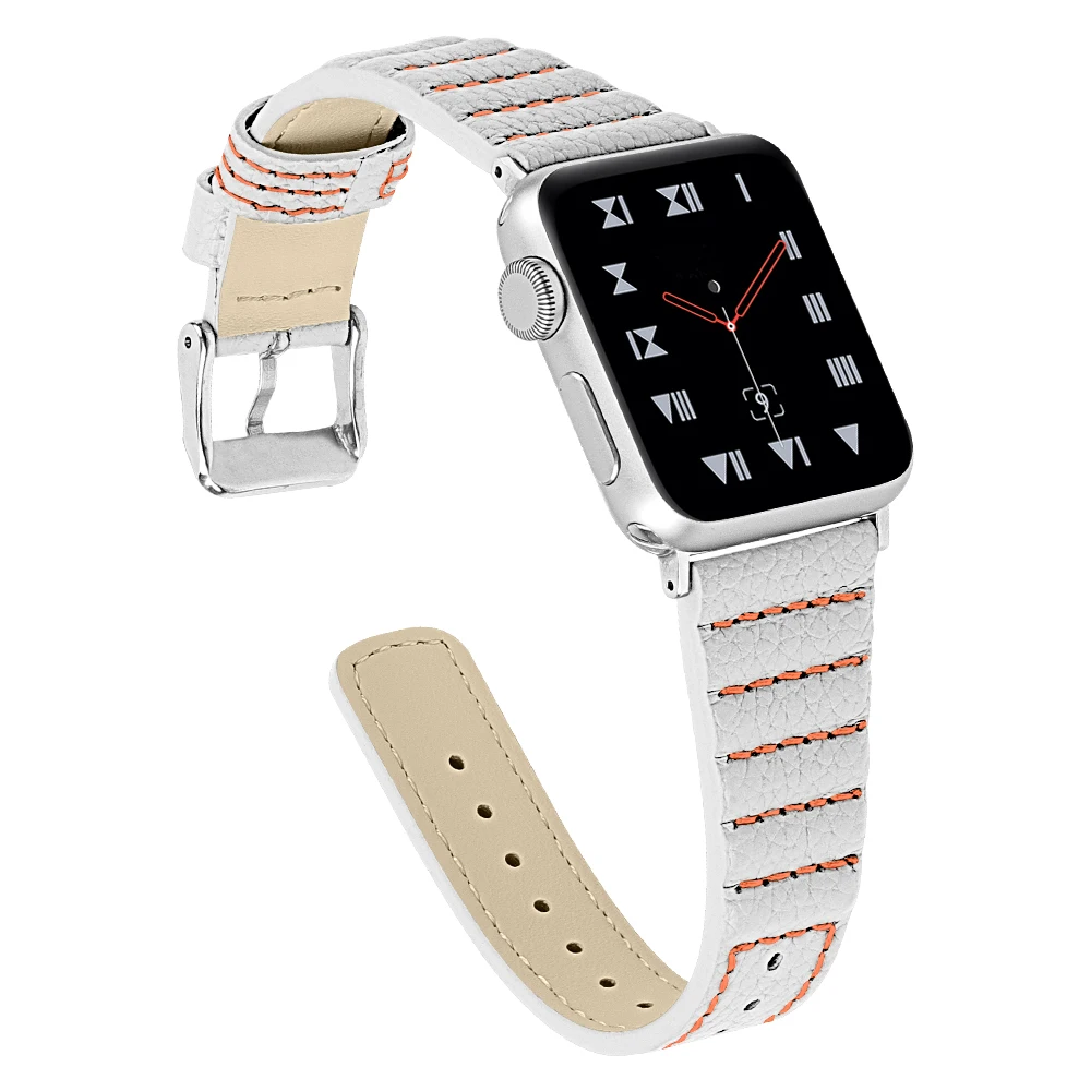 Кожаный ремешок для apple watch, ремешок 42 мм, 38 мм, ремешок, correa, 44 мм 40 мм, ремешок для наручных часов iwatch, 5/4/3/2/1 браслет apple watch аксессуары