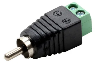 NO1 RCA male 2 шт./лот 3,5 jack 6,35 мм разъем стерео адаптер 3,5 мм RCA аудио; моно-канал штекер к винтовой клемме аудио; моно-канал разъем - Цвет: NO1 RCA male