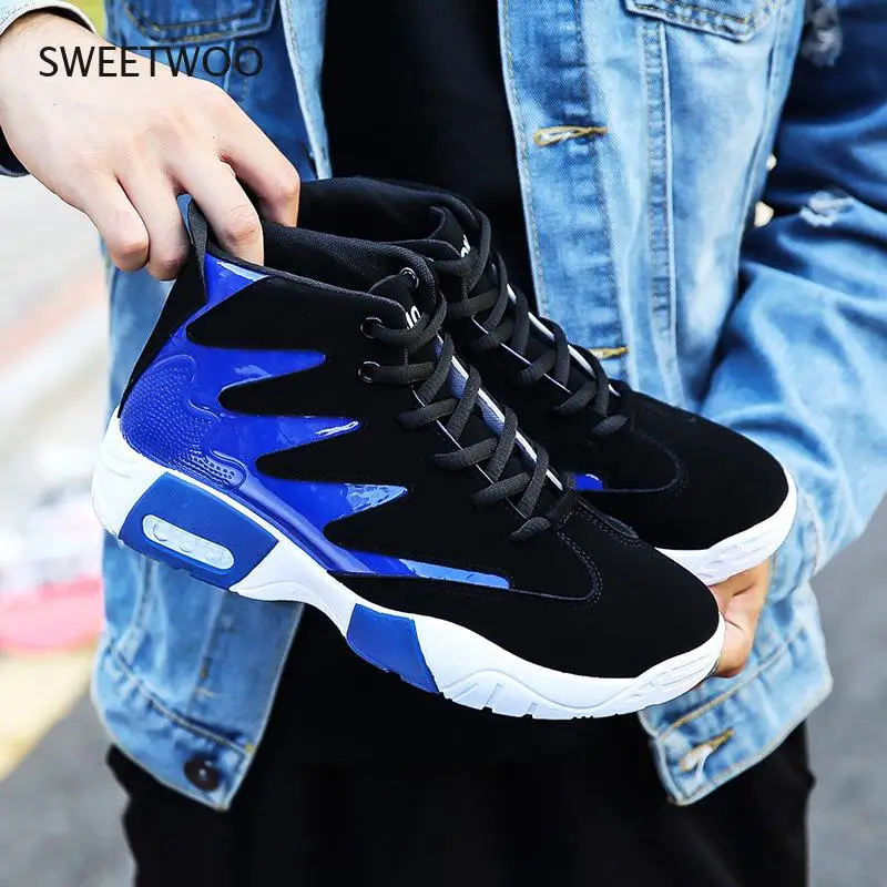 

Spring Newest Men's Casual Shoes High Top Men's Casual Sneakers Increased Spring and Autumn High Top Sneakers