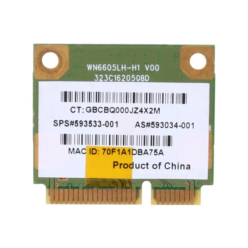 

Wireless Wifi Card 802.11 B/G/N Mini 593533-001 593034-001 for hp CQ42 G42 G62 G72 4520S 4720S 4325S CQ56 RT8191SE