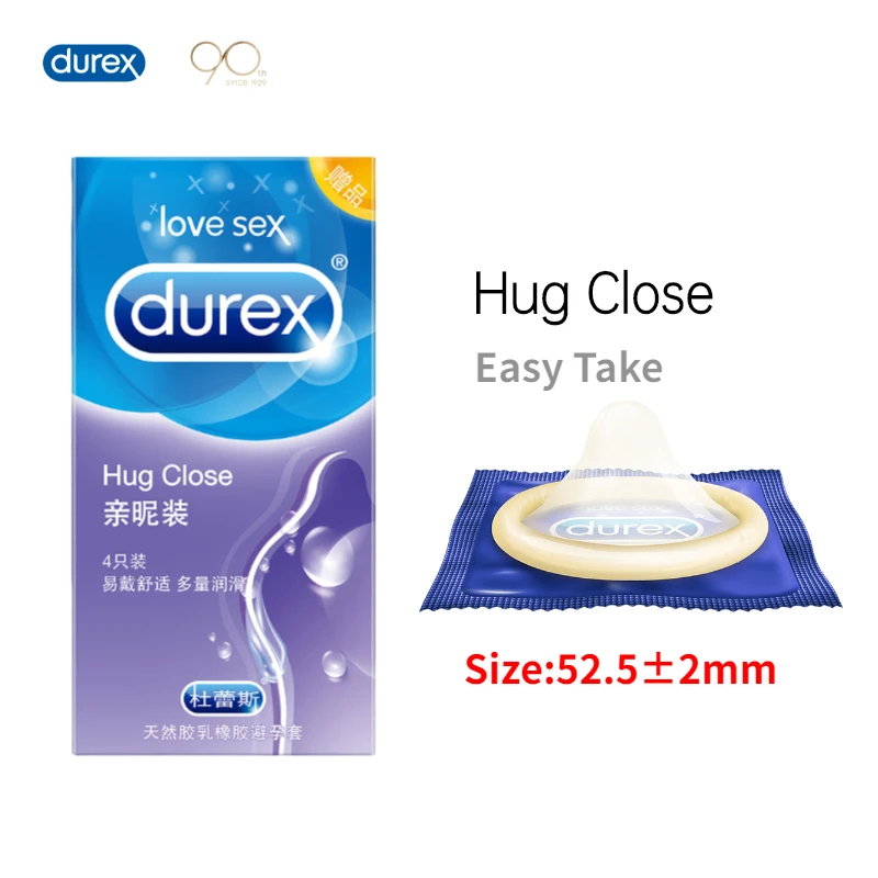 Презервативы Durex маленький Размеры Экстра Lubricanted из натурального латекса плотно