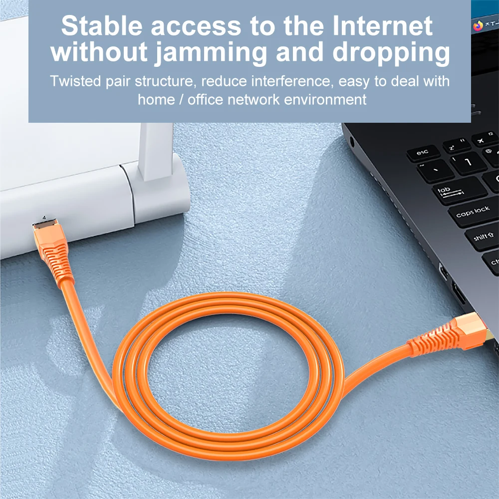 Ethernet Кабель Cat 8 40 Гбит/с 2000 МГц разъем RJ45 с позолоченным SFTP гигабитный интернет