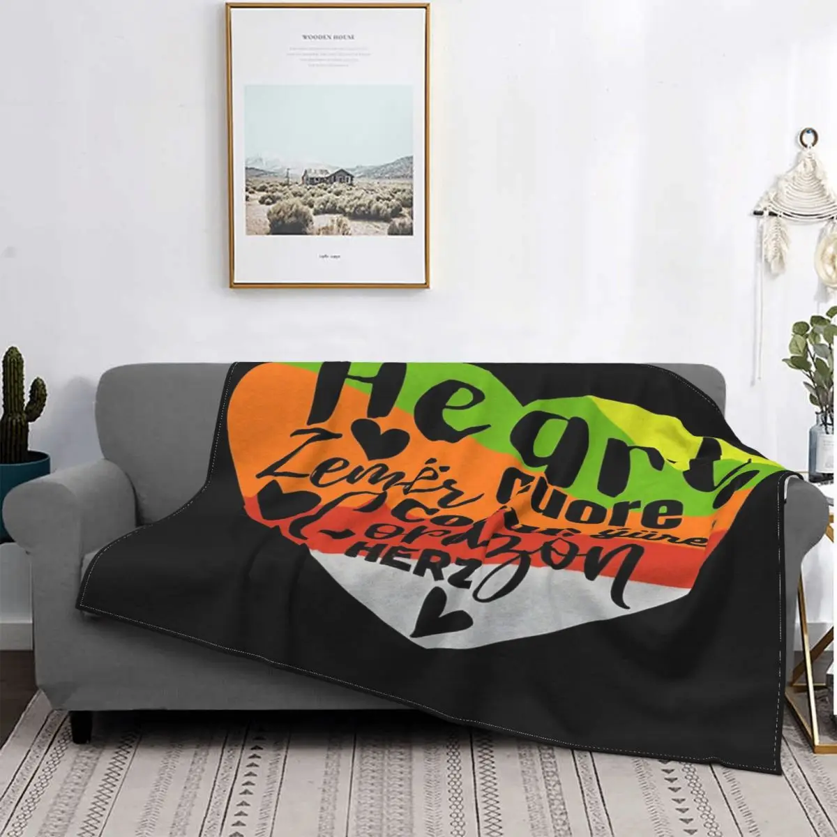 

Coeur Zemr-Manta de vellón a cuadros para cama, colcha de playa, sofá, 1 unidad