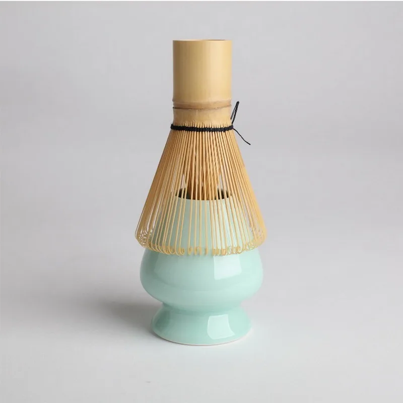 

Tea Ceremony Matcha Whisk Bamboo Chasen Green Tea Whisk Chasen Holder Brush Tools Ceramics/Metal Chasen Holder Tea Pot