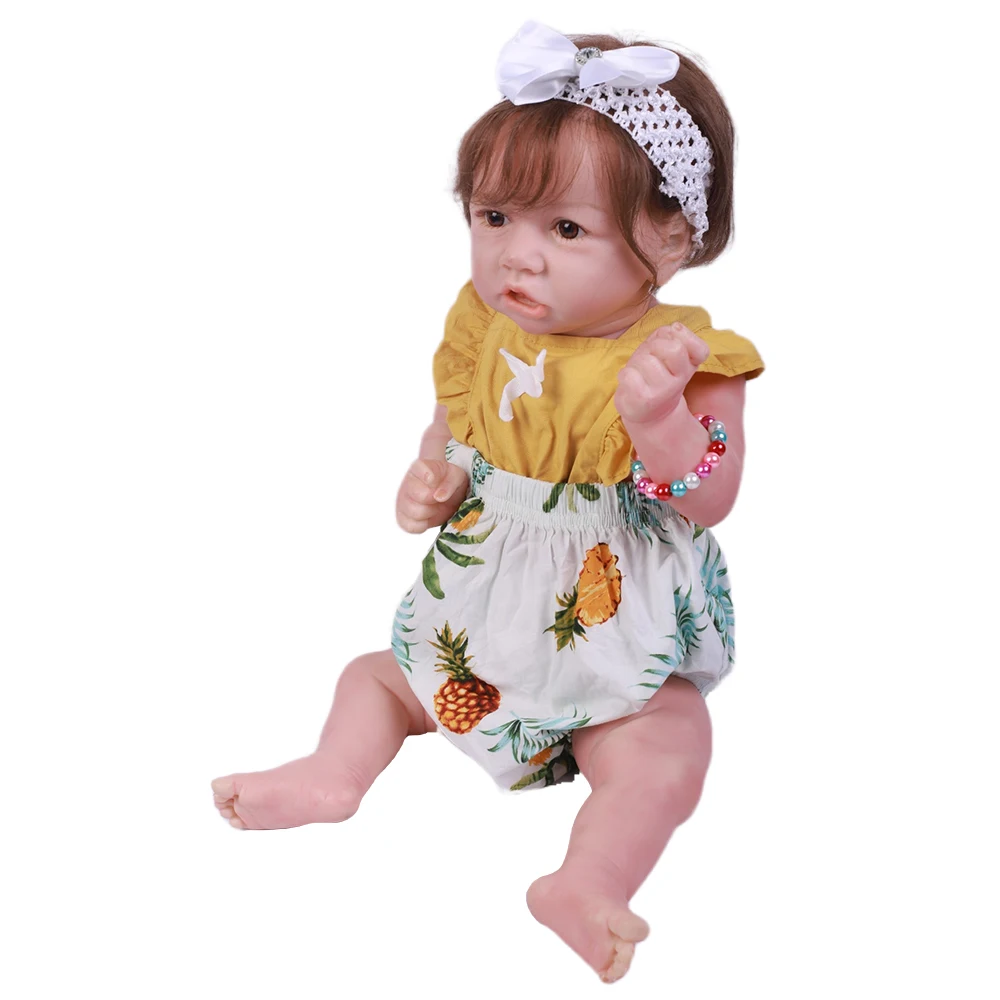 20 дюймов кукла для малышей на все тело мягкая виниловая игрушка тела девочек