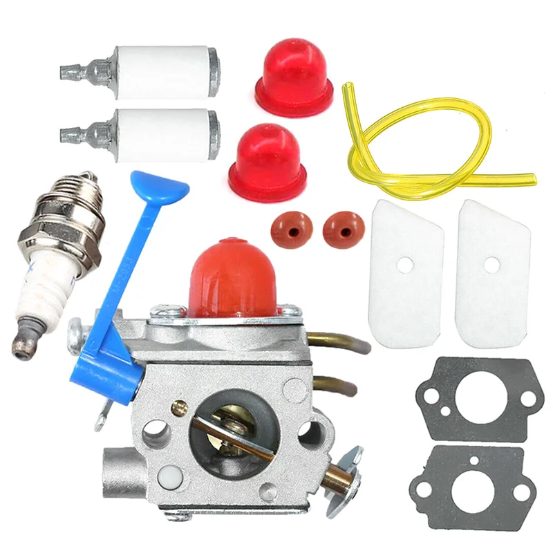 Carburetor Gaskets Filters Kit for Husqvarna 124L 125L 125Ld 128C 128Cd 128L 128Ld 128R Trimmer